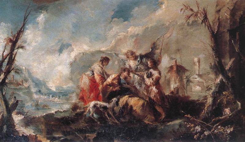 GUARDI, Gianantonio The Healing of Tobias s Father Norge oil painting art
